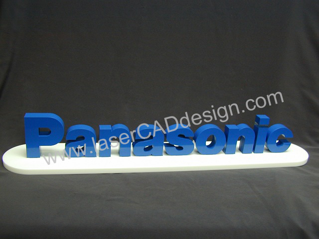 Acrylic letters with paint